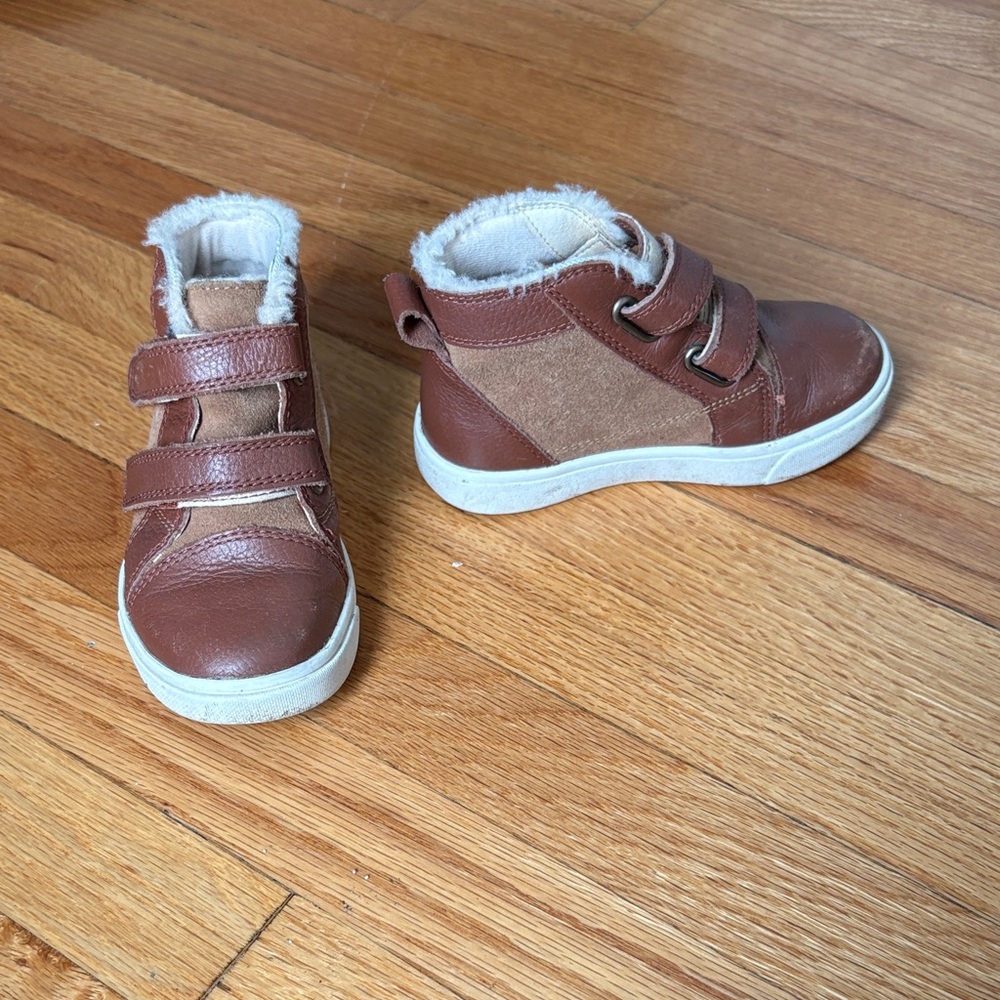 UGG Brown Kids Shoes with Velcro Straps